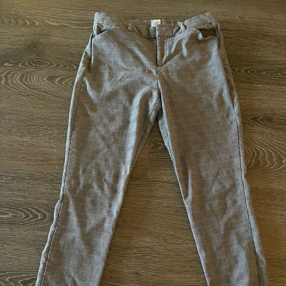 Plaid skinny pants